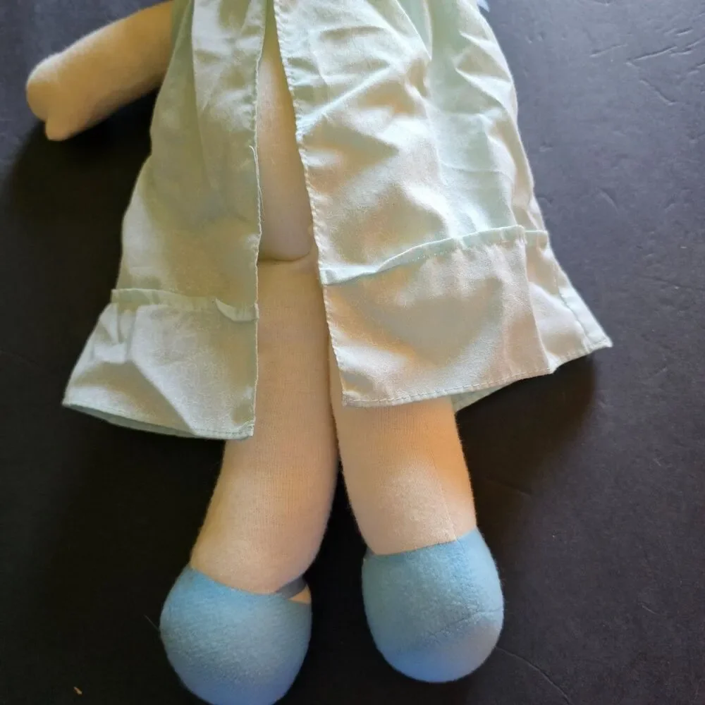 Vtg Ivy Cottage Violet Pickles Rag Doll with Bear Made Especially for You 19